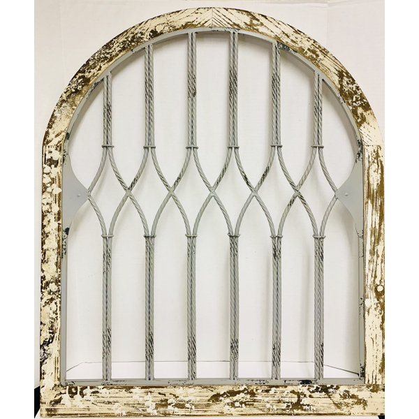 Ophelia & Co. Distressed Arch with Metal Insert Wall Décor Wayfair.ca